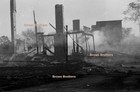 1910s Shipyard Fire Skeletons of Wood Hulled Schooners Film Camera Negatives #3 — photo 5