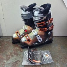 Tecnica Mega +14 Black/Orange Ski Boots Men's Size 270-275
