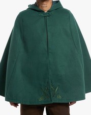 NEW SEALED The Lord Of The Rings Hobbit Hooded Green Cape 2X/3X Cosplay