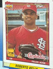1991 Topps #368 Felix Jose