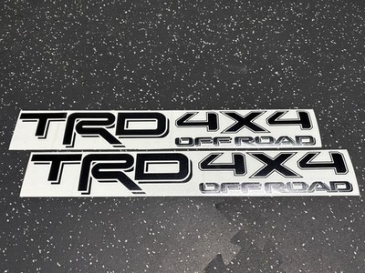 2x TRD 4x4 Off Road Black Vinyl Decal fits Tacoma Tundra Truck (Outdoor Use)