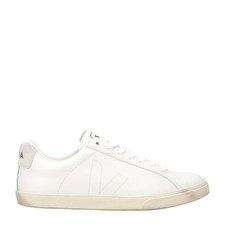 VEJA Esplar Sneakers Low Top Lace Up Leather Stitch Logo White UK 5 RRP 120