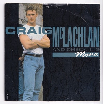 (AQ604) Craig McLachlan & Check 1-2, Mona - 1990 - 7 inch vinyl A1/B1