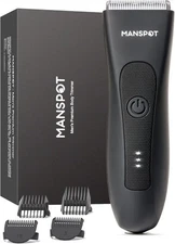 MANSPOT Groin & Body Hair Trimmer for Men, Electric Ball Trimmer Premium