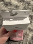 BNWT Alo Half-Crew Unisex Socks Sweet Pink and White Size M — photo 2