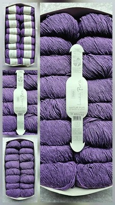 ca.800g Lana Grossa Linea Pura Tara Fb. 009 Lila Lot 027150 Leinen BW Polyamid