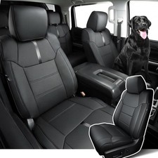 Super Cover 2014-2021 Toyota Tundra Crew Max Seat Covers Full Set Seat Black