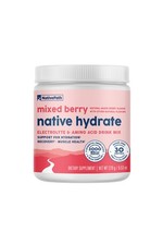 NativePath Hydrate, Electrolytes  BCAAs, Zero Sugar, Mixed Berry, 30 Servings