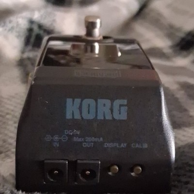 Korg PB-01 Pedal Tuner Black for Electric Guitar Bass Jack Input LED Display