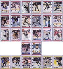 Pittsburgh Penguins 1990-91 Score Hockey Team Set w/ Rookie and Traded 26 Cards