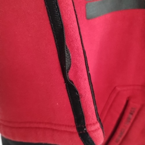 Vtg JNCO Spellout Crown Hoodie Sweatshirt Mens Red Airborne Division 2XL - READ - Picture 6 of 20