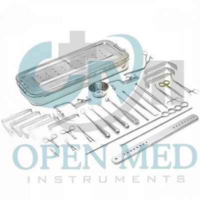 Tonsillectomy Adenoidectomy ENT Surgical Instrument Set with Stainless Steel Box