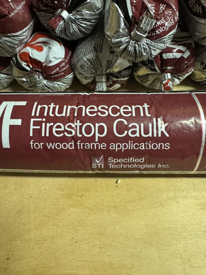 2 Boxes Hilti CP617 Fire Stop Putty Pads & (12 20oz)Wood Frame Fire Stop Caulk - Image 4 of 4