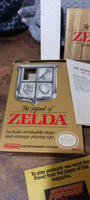 The Legend of Zelda Nintendo NES Gold Box Map Instruction Manual