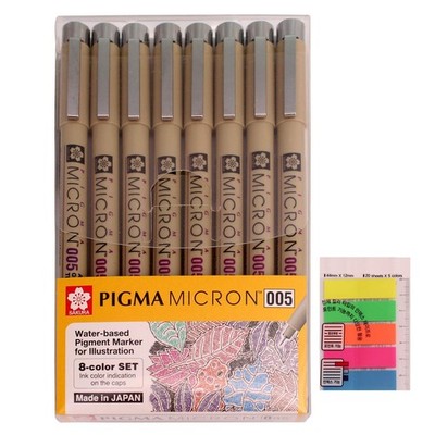 Sakura Pigma Micron Fineliners Pen High Light Soft Head Pen Manga Drawing- As...