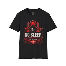 Image of No Sleep Coffee Co hoodie-style skull T-Shirt | No Sleep Just Purpose