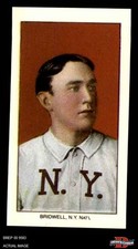 1909 T206 Reprint #53 Al Bridwell No Cap Giants VARIATION 8 - NM/MT