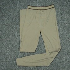 Duck Camp Pants Mens Small Beige Merino Wool Base Layer Tapered Hunting Outdoor
