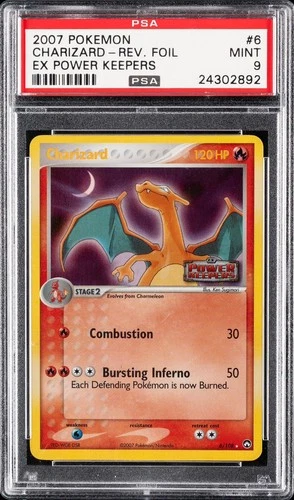 Pokemon Charizard EX Power Keepers Reverse Holo Rare #6 PSA 9 Mint