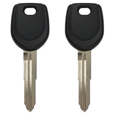 New Blank Transponder Key Replacement for Mitsubishi ID46 Chip ''A'' MIT3 (2 Pack)