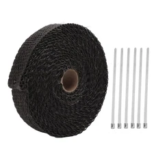 Exhaust Pipe Heat Insulation Wrap Cloth Fiber Glass Protective for Cars