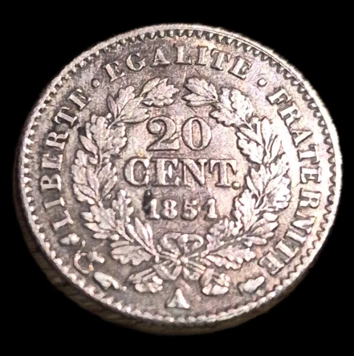 20 Centimes 1857 A - Photo 1/2