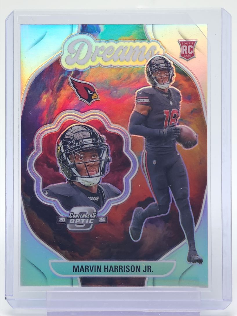 MARVIN HARRISON JR. 2024 CONTENDERS OPTIC DREAMS SILVER CASE HIT RC Q4523