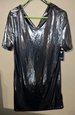 GUESS Women's Silver Metallic Cocktail Party Dress - Size S ($79)