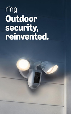 Floodlight Cam Wired plus (Newest Model), Outdoor Home or Business Security with