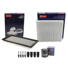 Denso Tune Up Kit 4 Spark Plugs & Boots Kit for Caliber Compass Patriot L4 GAS