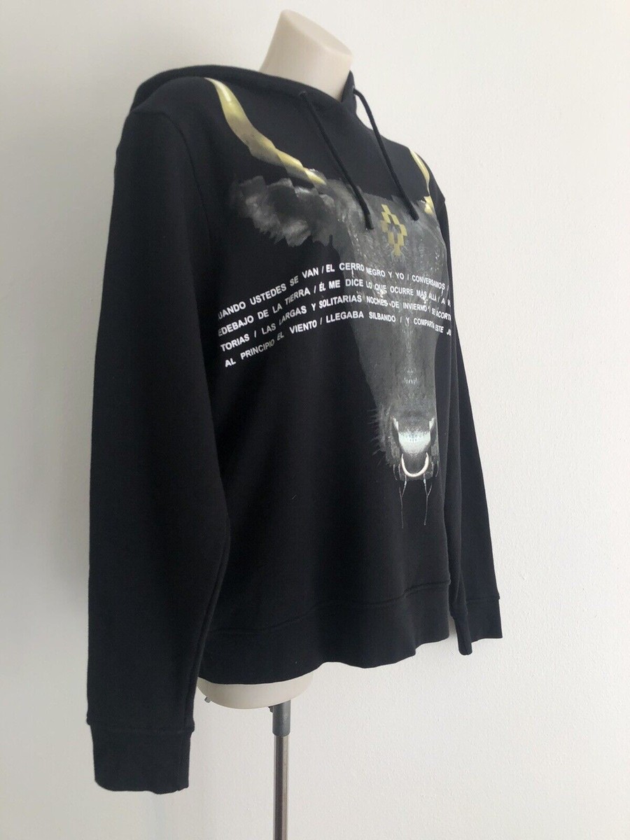 Marcelo Burlon Jumper Hoody Men's Black Achao Bull Head