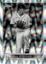 2022 Topps Chrome Sonic #5 Zack Greinke Black & White RayWave