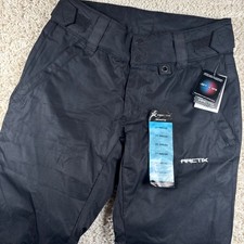 NWT Arctix Womens Snow Pants Small Black Insulated Winter Ski Bibs 31 Inseam