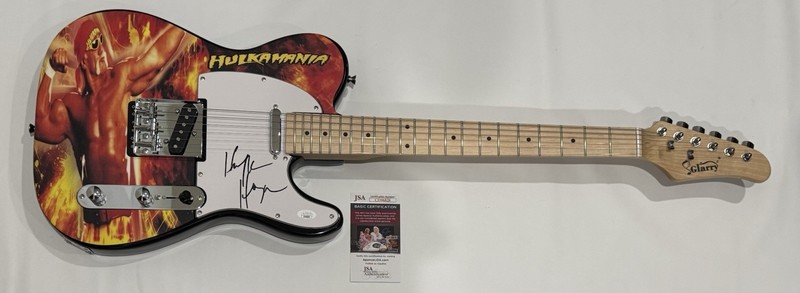 HULK HOGAN SIGNED CUSTOM ELECTRIC GUITAR HULKAMANIA WWF WWE JSA COA