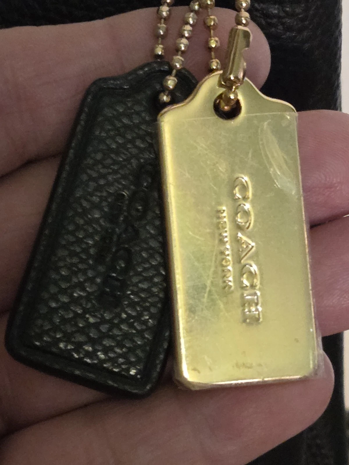 *EUC* Secchiello Coach Small Town in pelle nera di ciottoli ? B2081 1011