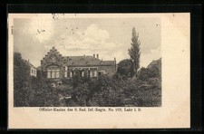 Lahr i. B., Ansichtskarte, Offizier-Kasino des 8. Bad. Inf.-Regts. No. 169 1912