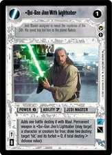Qui-Gon Jinn With Lightsaber [choose condition] THEED PALACE star wars ccg