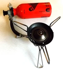 Used MSR Whisperlite Stove Backpacking w/ Pump liquid Fuel Bottle lightweight