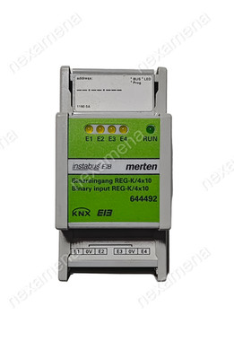 Merten KNX Binary Input REG-K/4x10   Light Grey   Model 644492