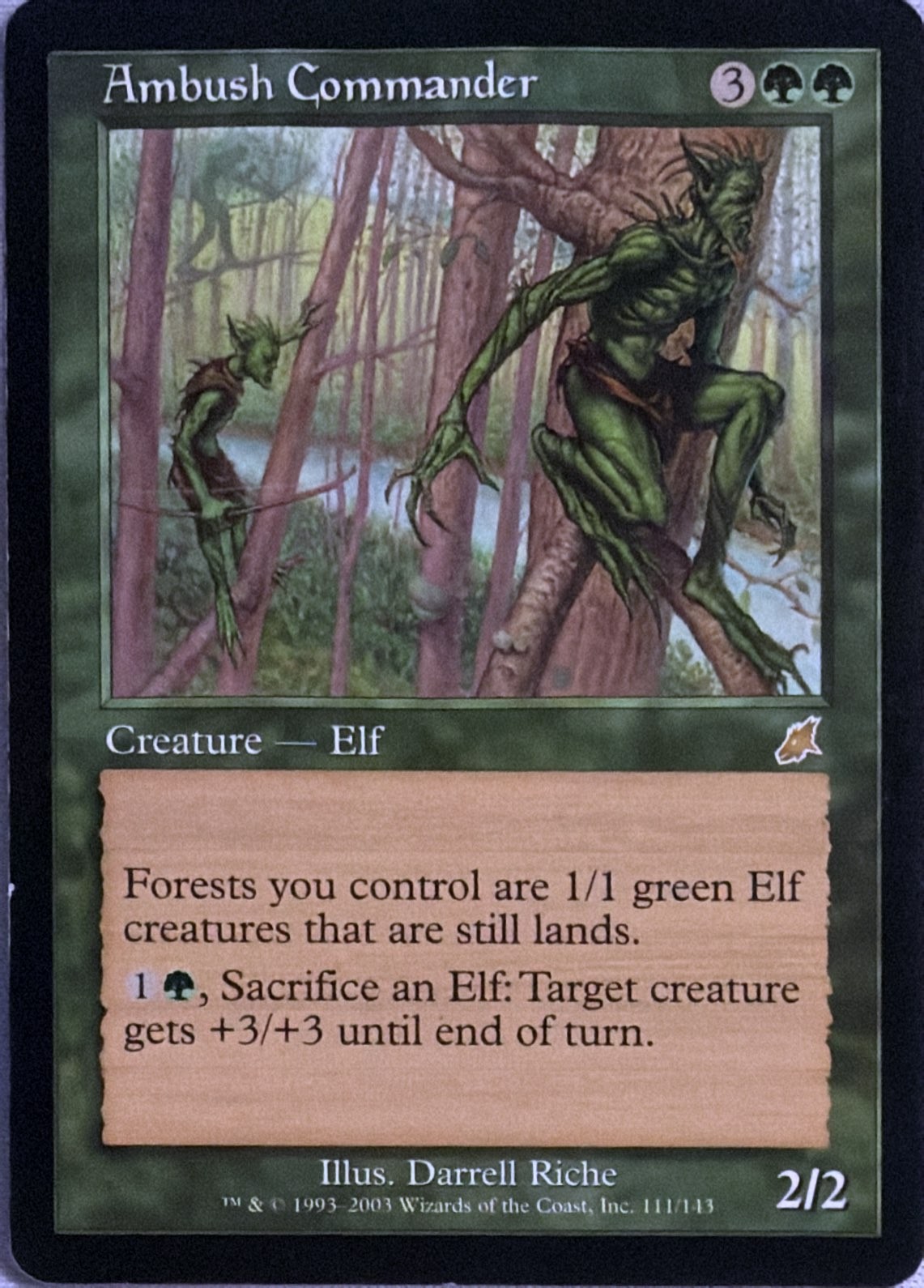 Ambush Commander 111 Rare Scourge Magic: The Gathering LP
