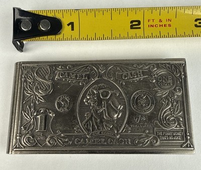 Vintage Camel Cash Money Clip Joe Camel One Note Tobacco Promo