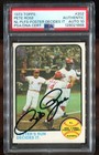 1973 Topps 202 Pete Rose NL Playoffs-Foster Decides It Authentic PSA/DNA Auto 10