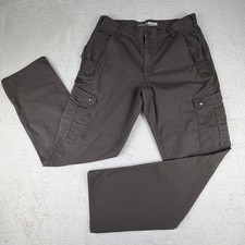 Carhartt Rugged Flex Ripstop Cargo Work Pants 34x32 Brown Relaxed Fit BN5461