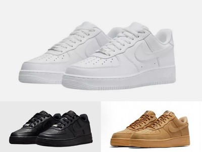 Nike Air Force 1 '07 Low Triple Black/White/Brown Classic Sneakers