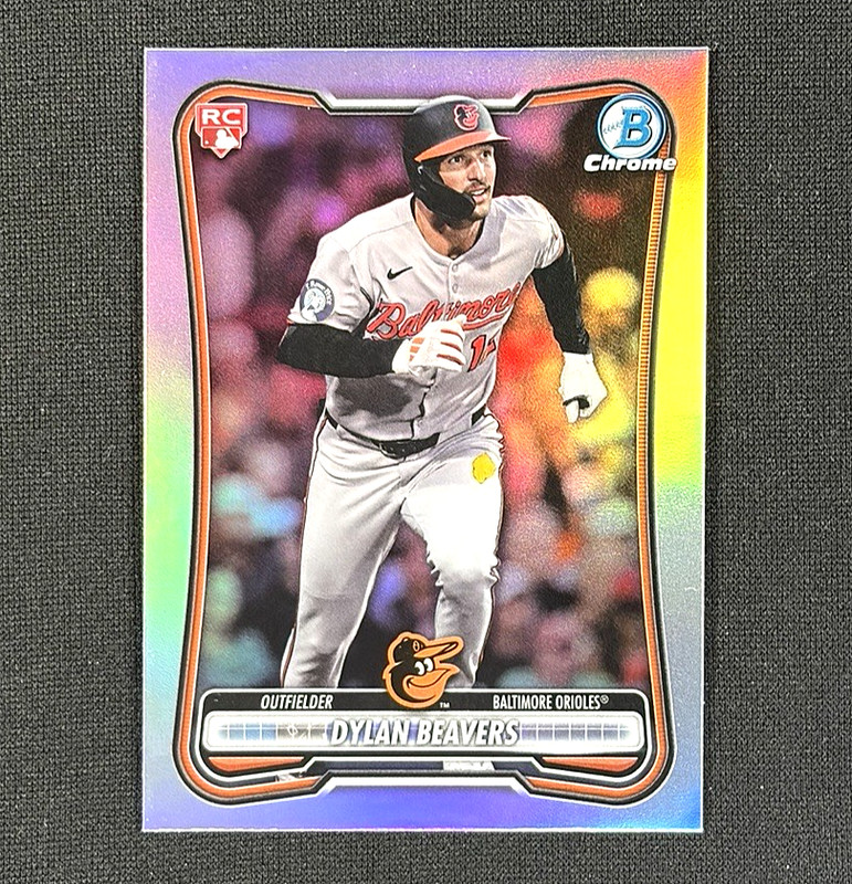 2026 Bowman Chrome - Dylan Beavers RC Red Variation Refractor - Orioles Rookie