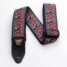 Ernie Ball Polypro Jacquard Guitar Strap, Royal Bloom