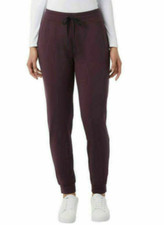 32 Degrees Heat Women's Soft Feel Stretch Tech Fleece Jogger, Boysenberry, XL