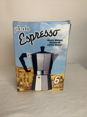 Primula Espresso Aluminum Coffee Maker 6 Cups New (open Box)