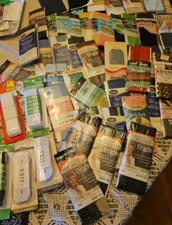 Vintage Lot of 90 Seam Binding, Bias Tape, Piping, Elastic,Patches New Packets