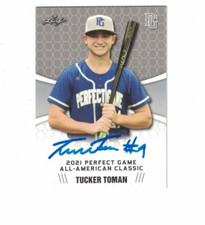 TUCKER TOMAN SIGNED IP #59 2021 LEAF PERFECT GAME ALL-AMERICAN CLASSIC AUTO